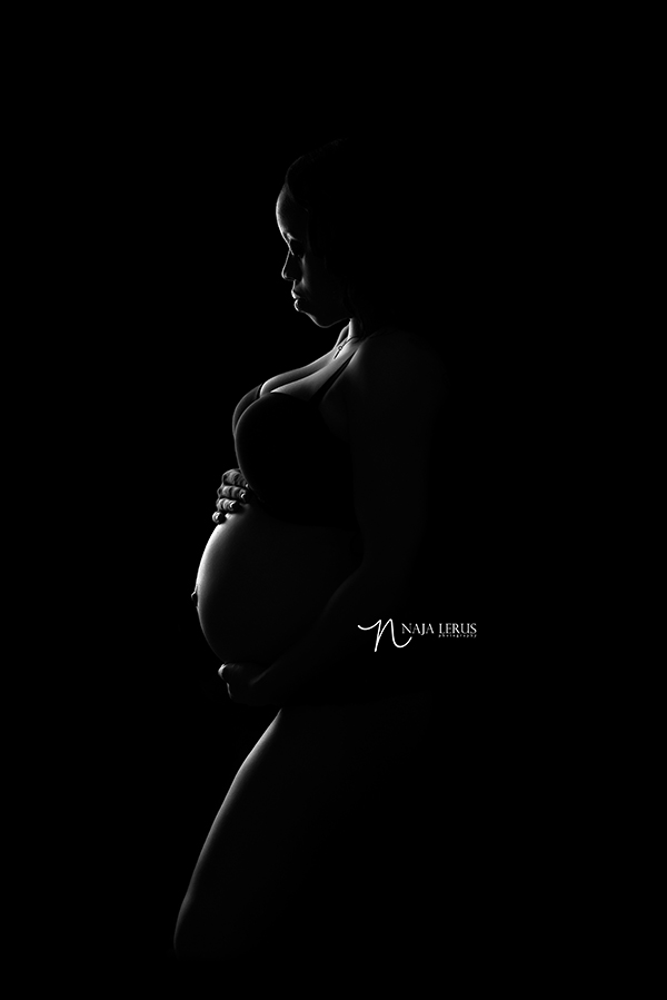 silhouette maternity photography, chicago IL