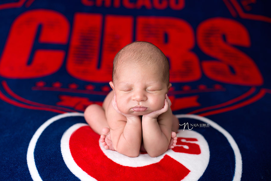 chicago cubs newborn session