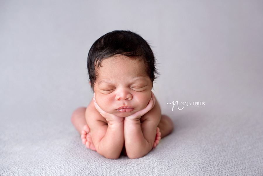 st charles newborn baby boy frog pose