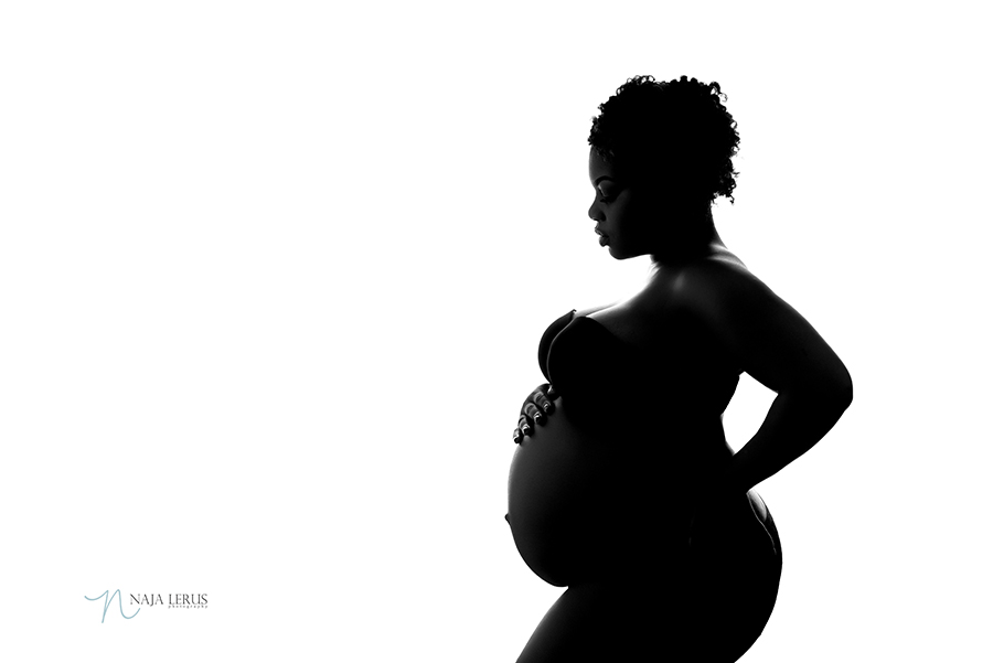 silhouette maternity photography chicago IL