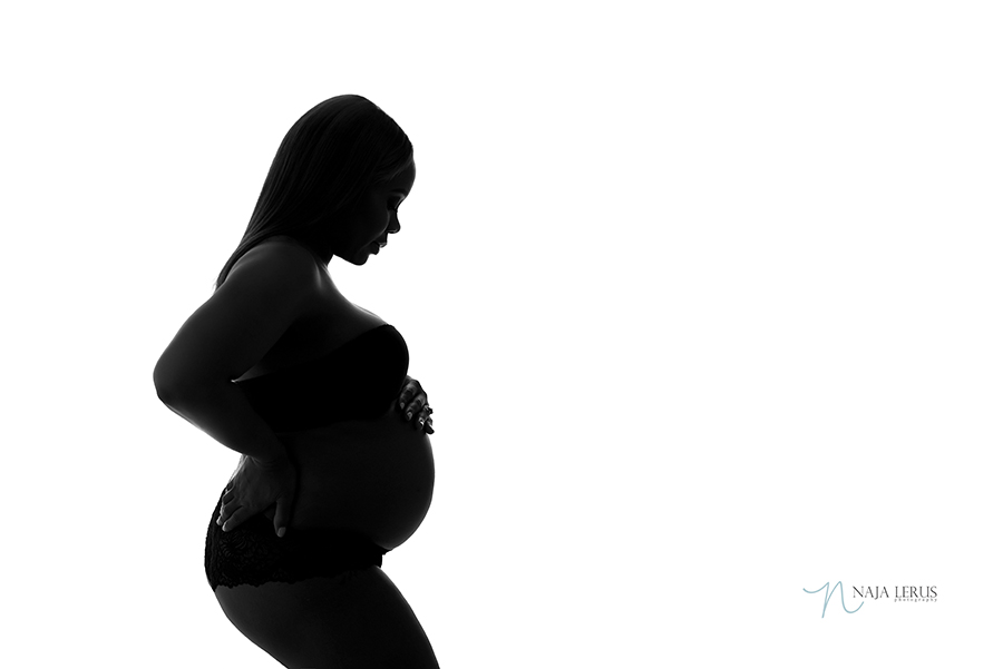 silhouette maternity photography chicago