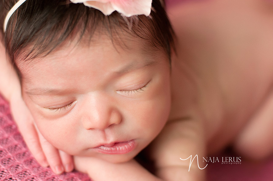 close up macro shot newborn baby