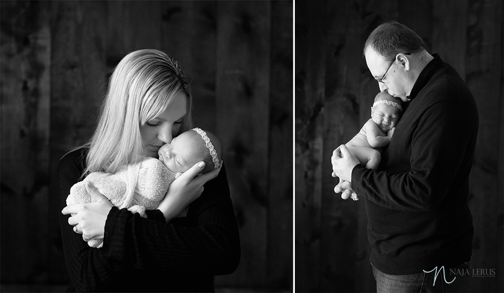 new parents newborn photography black and white timeless