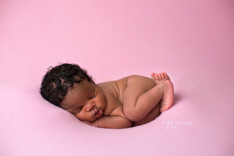 squishy newborn pictures girl chicago