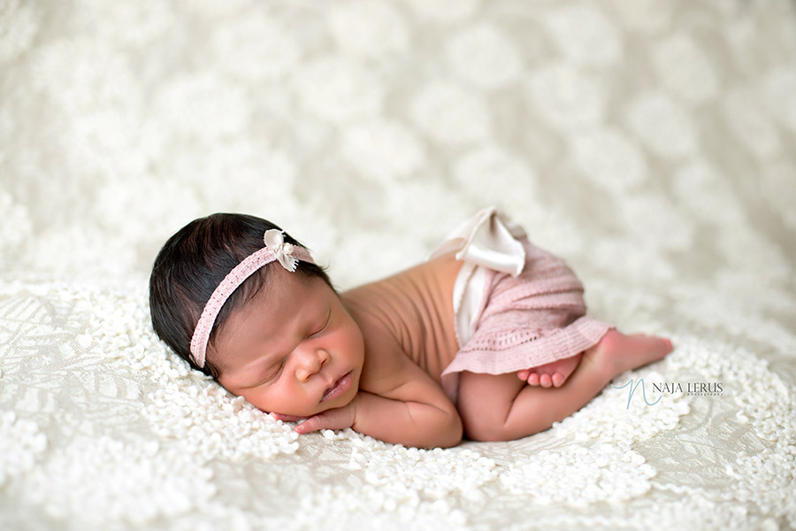 tushie up pose newborn pose bottom up