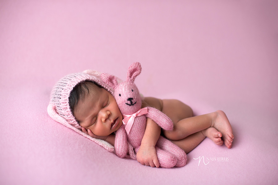 bunny prop chicago rabbit newborn chicago photographer