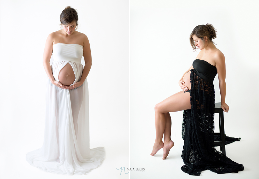 timeless modern maternity photographer chicago gowns dress for session