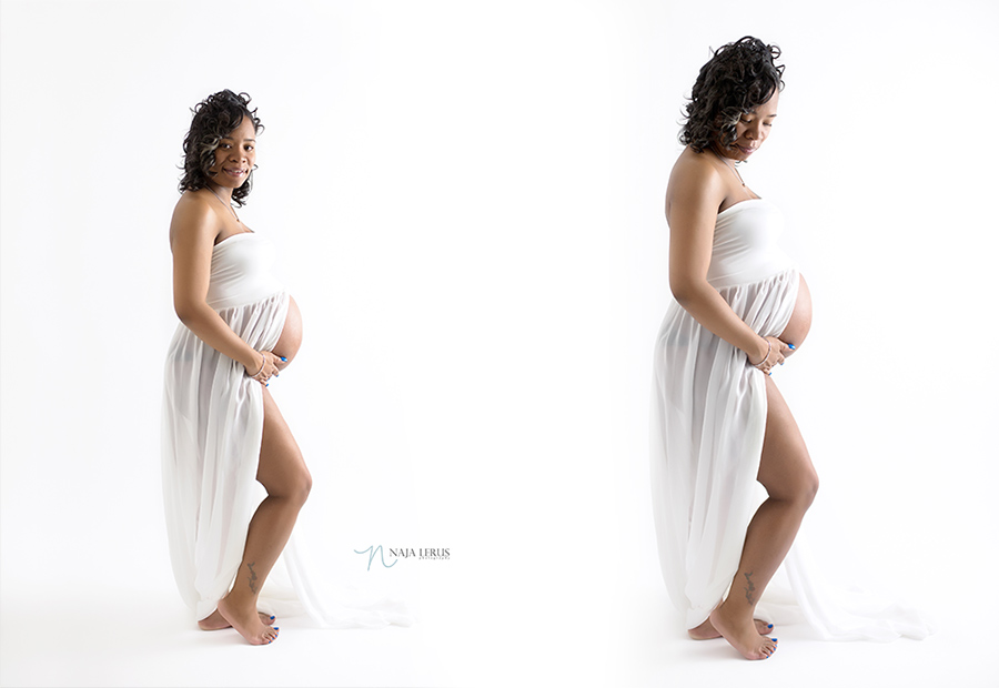 maternity dress photo session chicago 