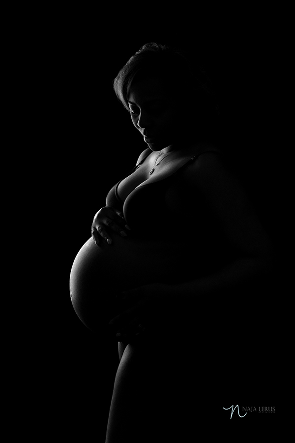 silhouette pregnancy pictures rim lighting chicago art photography