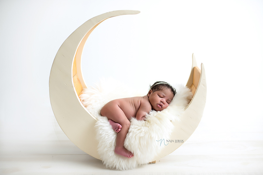 moon prop newborn photography