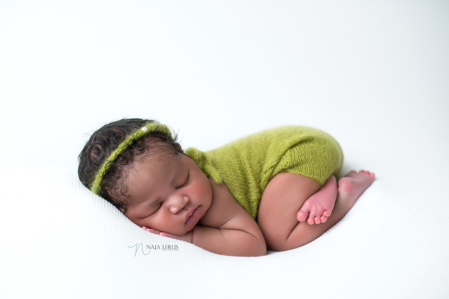 the knitting bitty lace green onesie chicago newborn