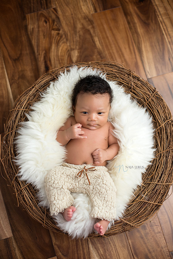 prop basket shot newborn photography chicago