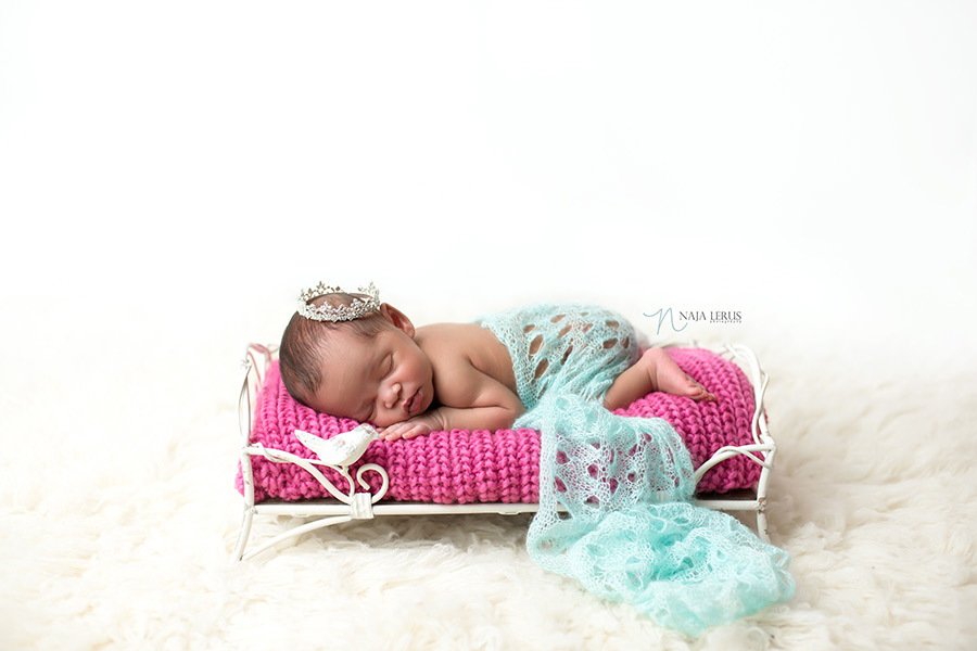 prop bed newborn photography chicago