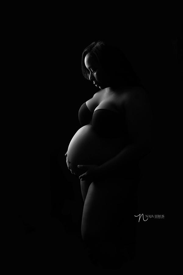 silhouette maternity pregnancy photography chicago