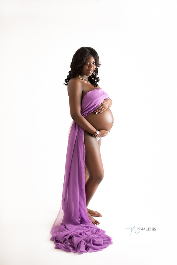 maternity draping fabric for photoshoot chicago IL