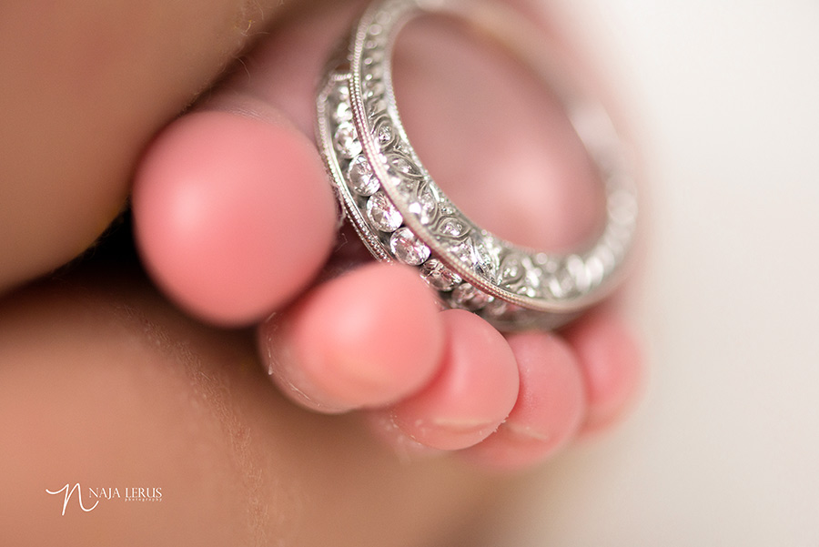 micro close up shot newborn picture chicago