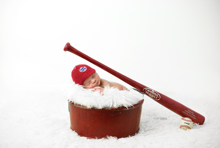 genuine louisville slugger baseball bat prop chicago newborn photography