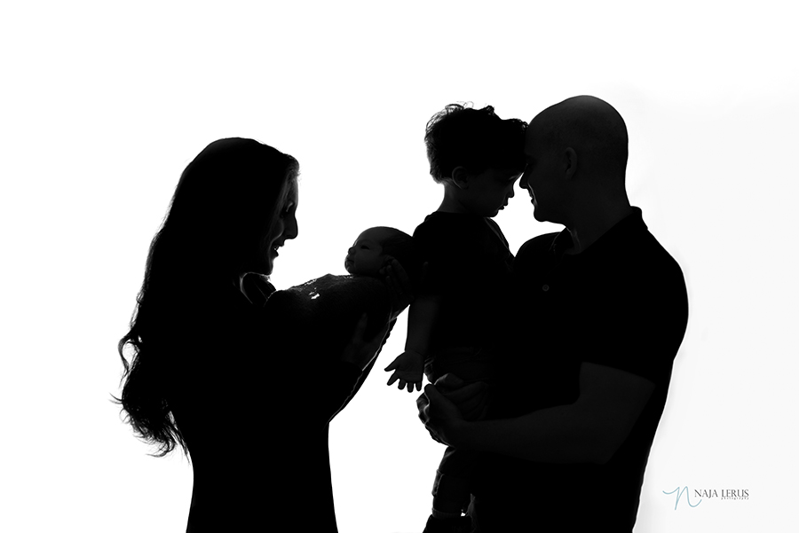 family session silhouette photography chicago