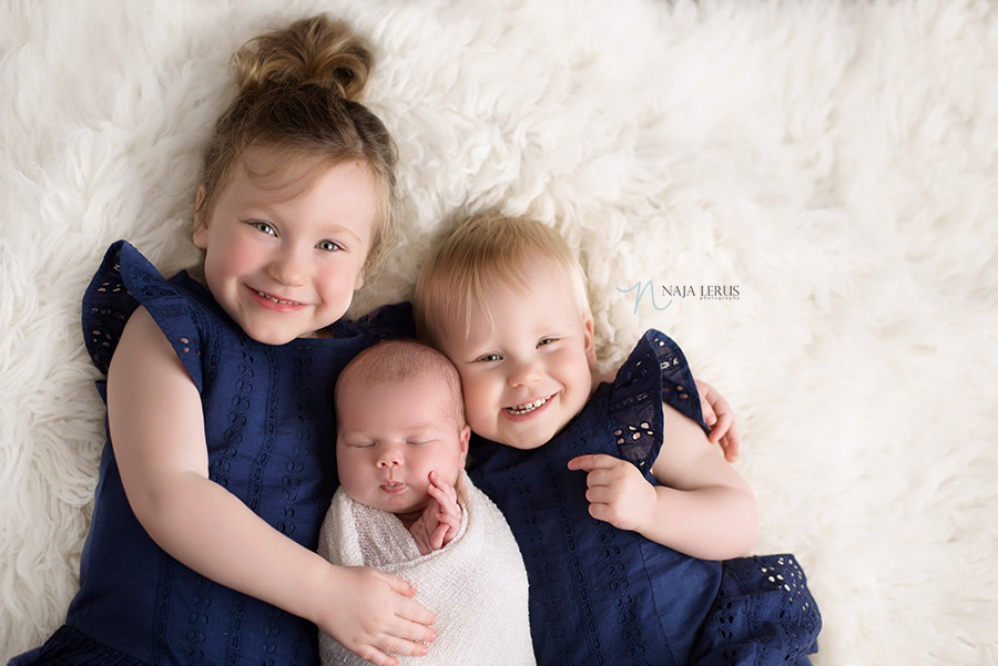 sisters newborn photography whiting IN